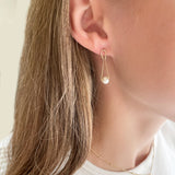 Petite Hourglass Pearl Earrings
