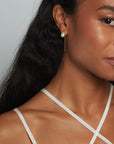 Petite Oval Pearl Threader Earrings