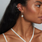 Large Heart Baroque Pearl Earrings