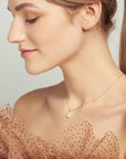 Pearl Flower Pendant Necklace