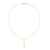 Shimmer Pearl Pull Through Necklace
