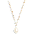 Oval Shimmer Baroque Pendant Necklace