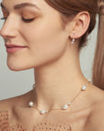 Baroque Pearl Spaced Necklace