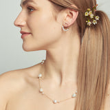 Baroque Pearl Spaced Necklace 20"