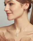 Petal Pearl Pendant Necklace