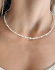 Alternating Pearl Strand Necklace
