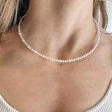 Alternating Pearl Strand Necklace