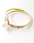 Pearl Clip Gold Ring