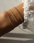 14K Gold Shimmer Chain Bracelet