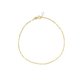 14K Gold Shimmer Chain Bracelet
