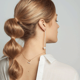Long Keshi Baroque Pearl Linear Earrings