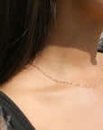 18K Shimmer Beaded Duo Necklace