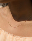 18K Short Shimmer Adjustable Necklace