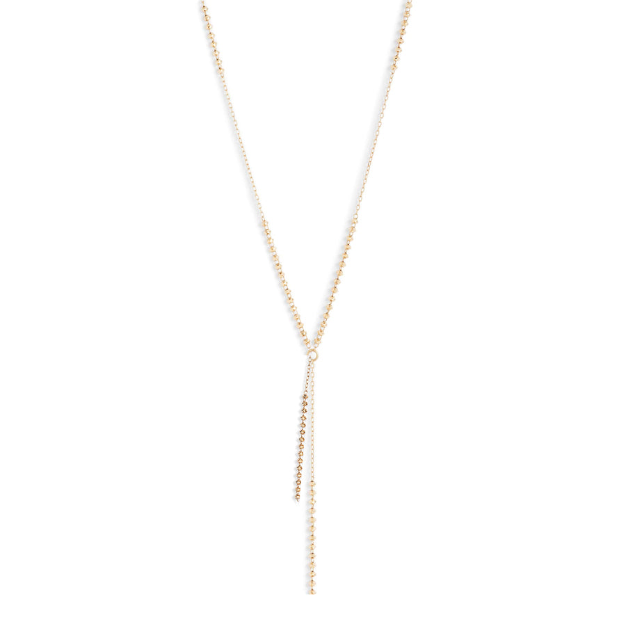18K Shimmer Dangle Necklace