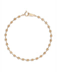 18K Beaded Flower Bracelet