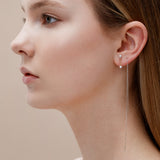 18K Long Shimmer Threader Earrings