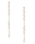 Long Spaced Baby Pearl Earrings