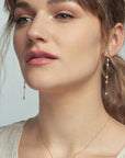 Long Spaced Baby Pearl Earrings
