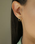 Gold Double Huggie Earrings