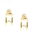 Gold Double Huggie Earrings