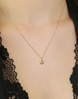 Diamond Dome Pendant Necklace
