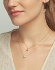 Gold Dome Pendant Necklace