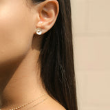 Gold Petal Earrings with Petal Pearl Jackets