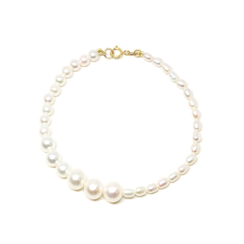 Large pearl on sale bracelet