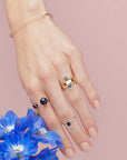 Blue Sapphire Diamond Ring