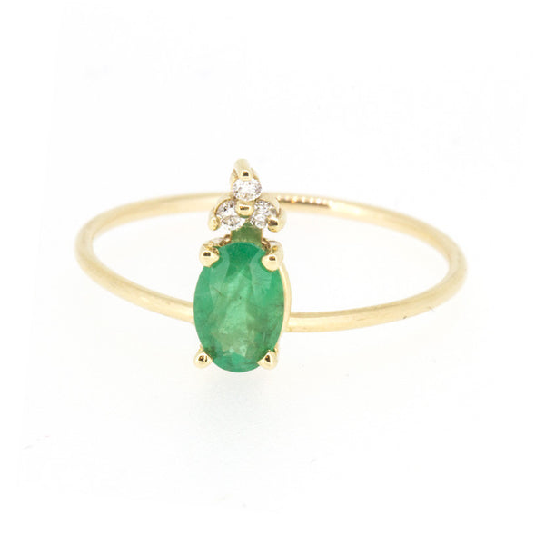 Emerald Diamond Ring