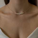 18K Pearl Choker Necklace