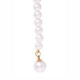 Pearl Circle Lariat Necklace