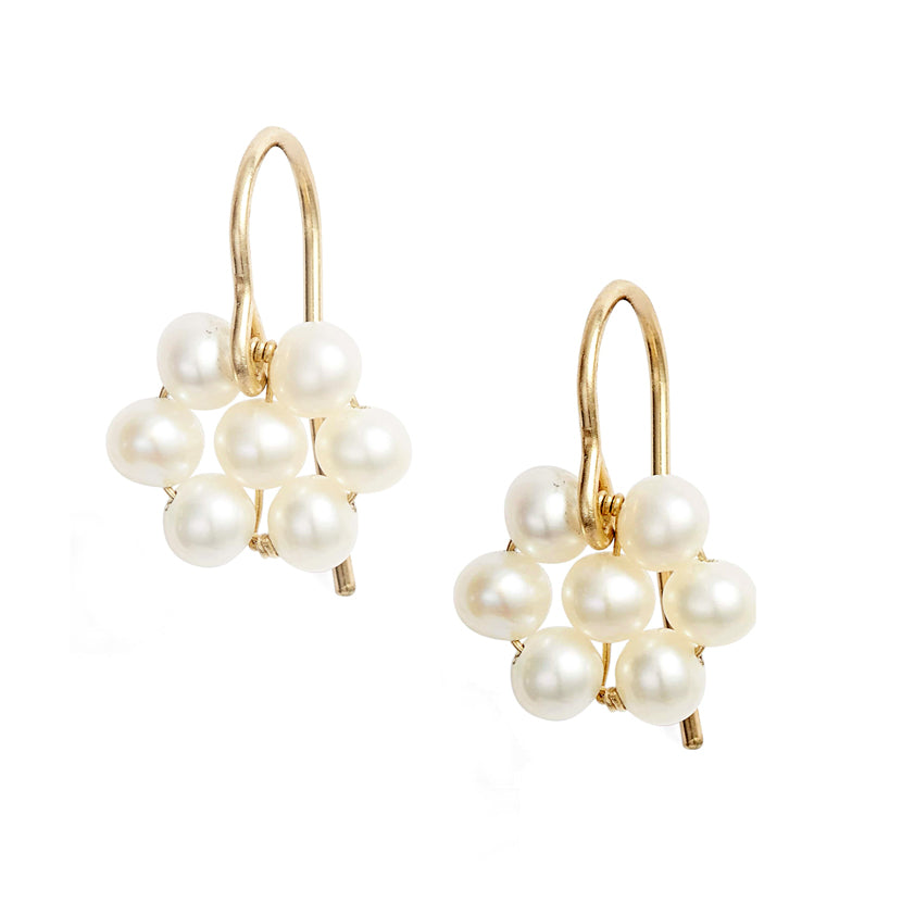 Pearl Flower Earrings