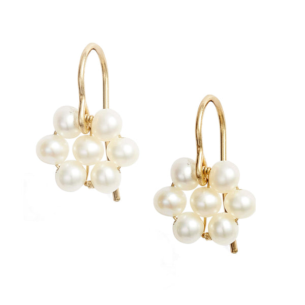 Pearl Flower Earrings