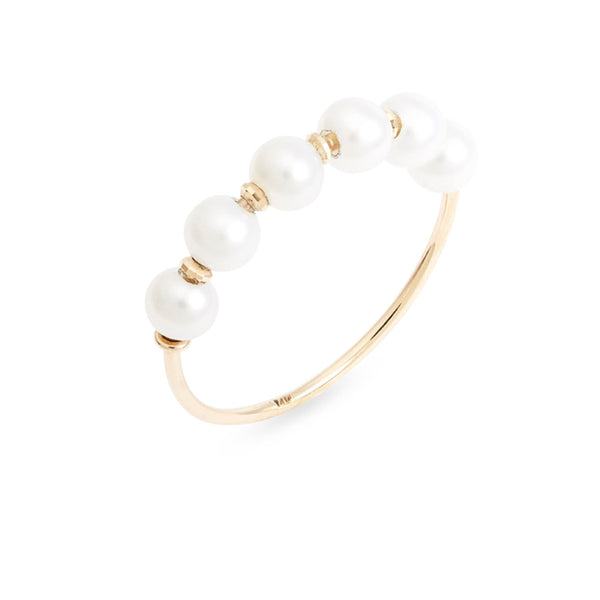 Pearl Shimmer Bead Ring