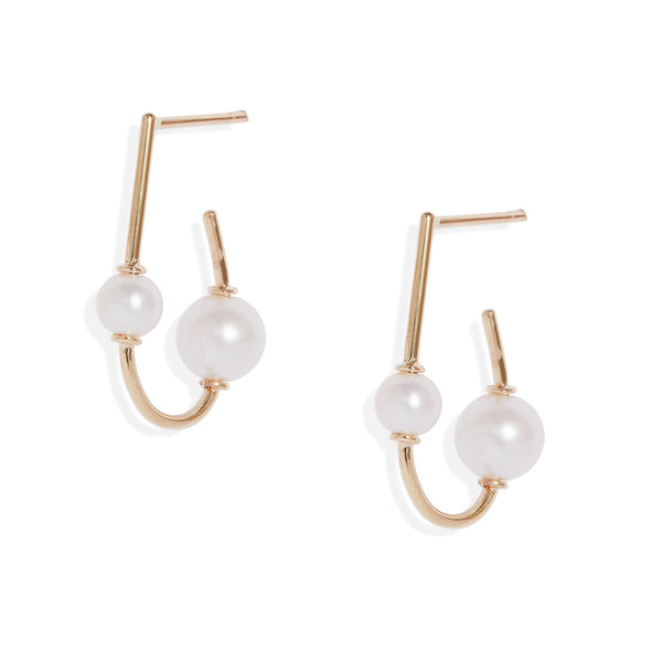 Duo Pearl Wrap Earrings