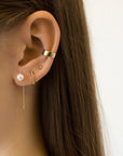 Petite Pearl Threader Earrings