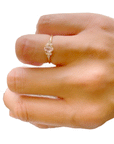 Petite Pink Morganite Diamond Ring