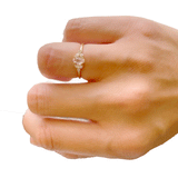 Petite Pink Morganite Diamond Ring