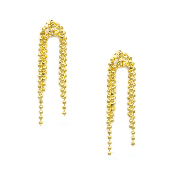 Shimmer Beaded Cluster Earrings