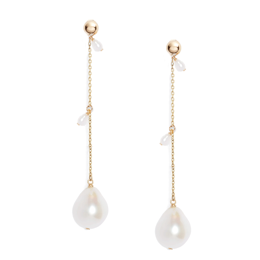 Drop ball sales earrings gold