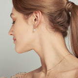 Short Pearl Linear Earrings