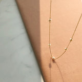 Spaced Pearl Necklace