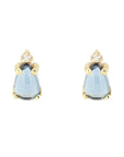 Gemstone Diamond Studs