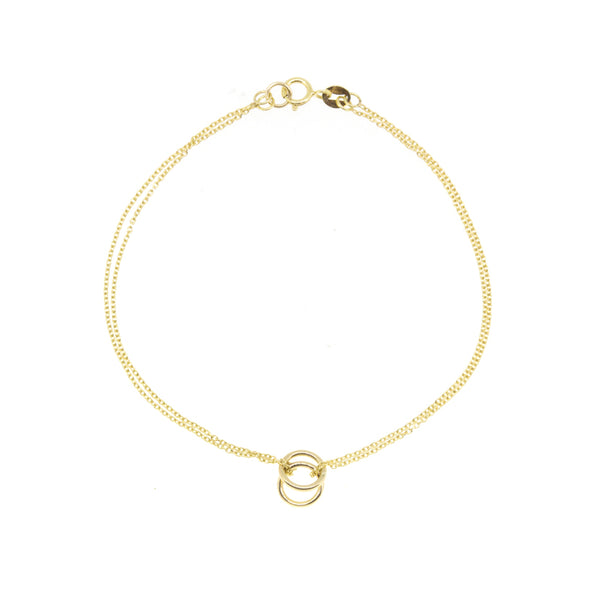 Twin Gold Orb Bracelet