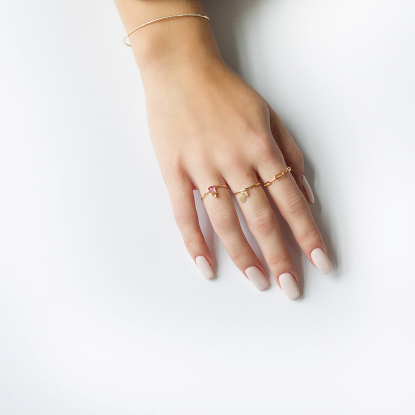 Chain link ring on sale