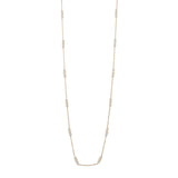 Triple Baby Pearl Long Strand Necklace