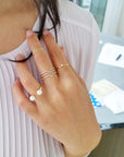 Twin Pearl Ring